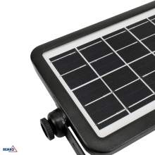 NAŚWIETLACZ SOLARNY LED SOLEN 7W 900LM 3000/4000/6000K IP65 CZARNY CZ. PIR