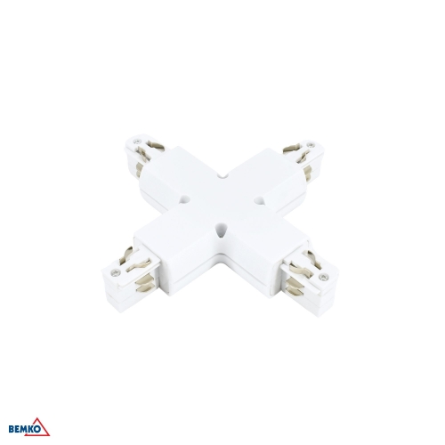 AS4 TRACKLIGHT X SUPPLY CONNECTOR 3-PHASE 4-WIRES WHITE