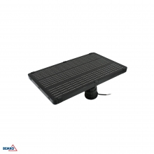 HYBRID LED STREET LUMINAIRE 40W 6600LM IP65 BLACK PIR SENSOR