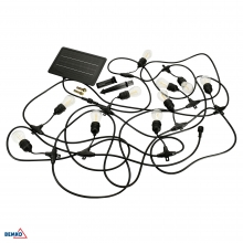 SOLARE LED-GARTENLICHTERKETTE SOLBEE 3W 3000K 10STK. 10M IP65 SCHWARZ