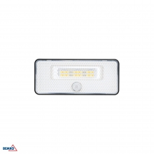 SOLAR-LED-FLUTER SOKER 8W 1000LM 3000K/4000K/6500K IP54 SCHWARZ PIR-SENSOR
