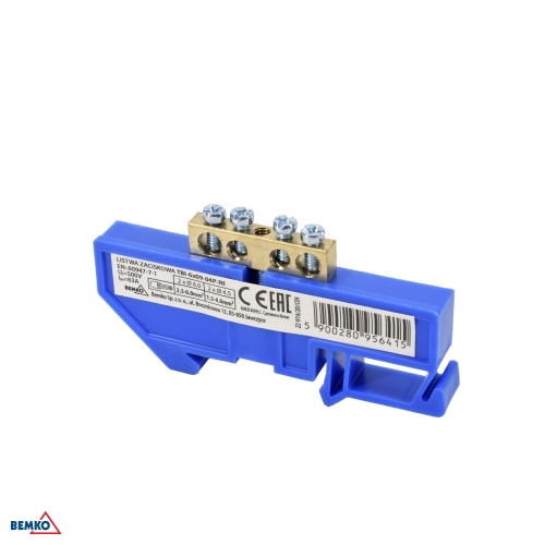 DIN RAIL TERMINAL BLOCK 6x9 BLUE