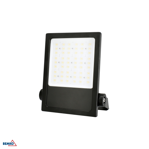 NAŚWIETLACZ LED TESSA 100W 3000/4000/5000K 15000LM IP66 90X90 RAL9017 (C66-LFT-100BL-CCT-9090)