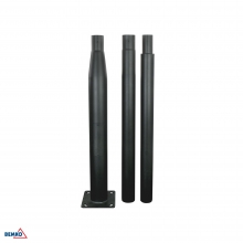 SŁUP OŚWIETLENIOWY SKŁADANY 3M 160X160MM FI60MM CZARNY