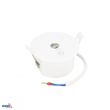 EMERGENCY LUMINAIRE TOLER 2 ROUND 1W CORRIDOR LENS IP54 AUTOTEST 3H