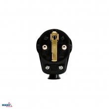 ANGLE PLUG UNISCHUKO 16A BLACK