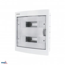 ROZDZIELNICA PODTYNKOWA IP40 ZACISKI 24N+24PE 2x12P POJ. DRZWI