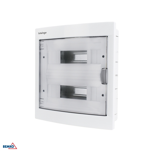 ROZDZIELNICA PODTYNKOWA IP40 ZACISKI 24N+24PE 2x12P POJ. DRZWI (A80-RDP-IP40-NPD-24P)