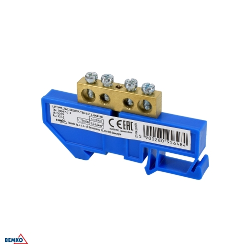 DIN RAIL TERMINAL BLOCK 6x9 BLUE