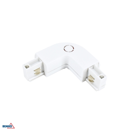 AS4 TRACKLIGHT L SUPPLY LEFT CONNECTOR 3-PHASE 4-WIRES WHITE